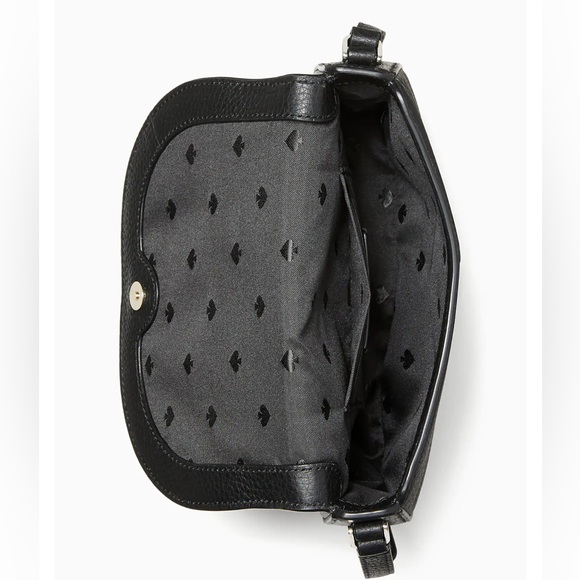 HP 11/24! NWT Kate Spade Leila Mini Flap Crossbody in Black - Picture 4 of 9